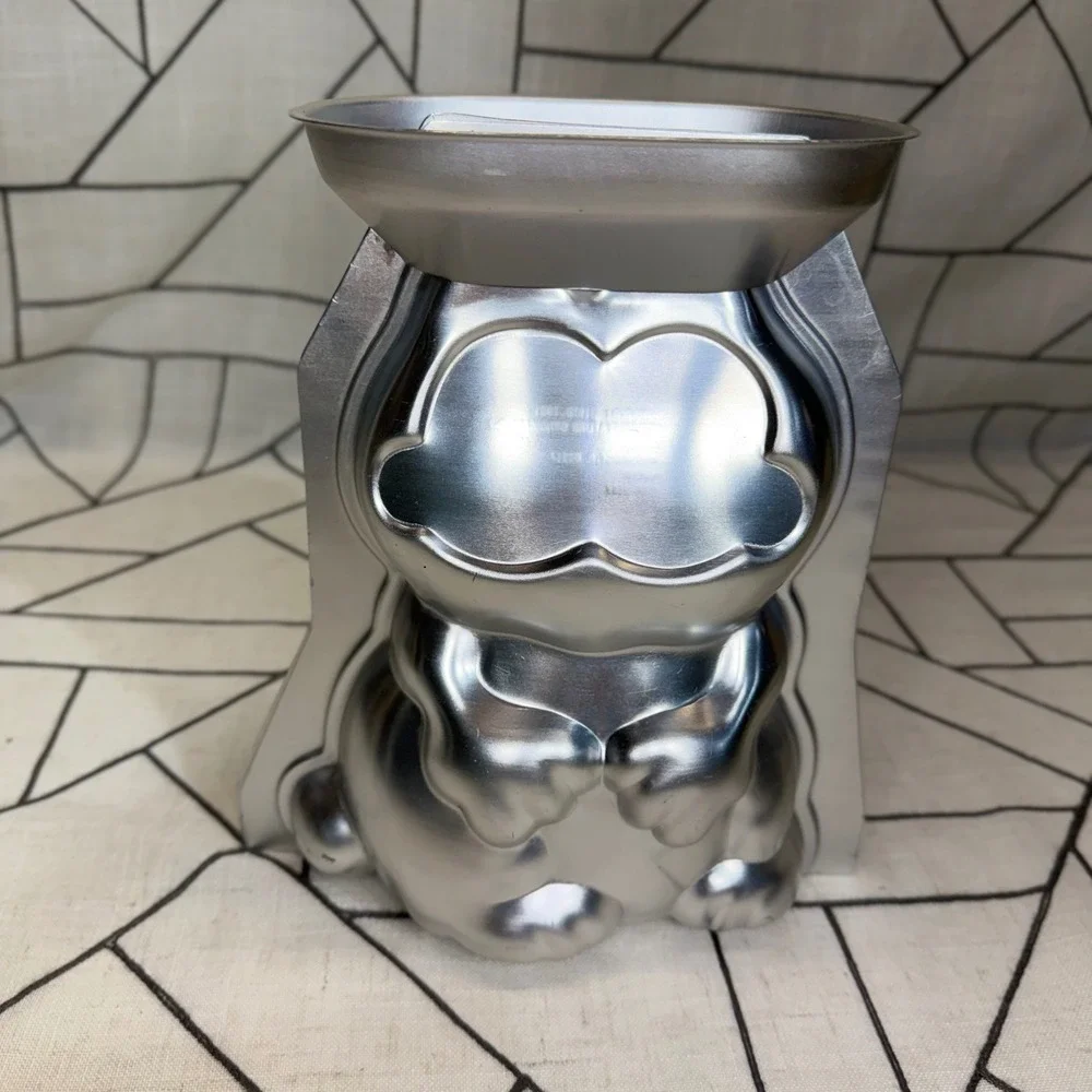 Wilton Garfield 3D Cake Pan 9.5in Silver Vintage 1981 Aluminum 2105-3147